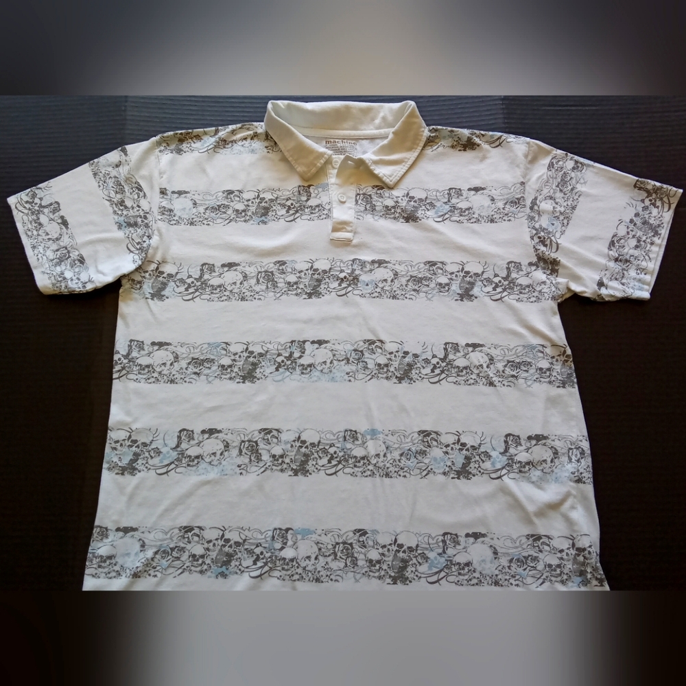 Unique Skull Polo Shirt *Never Worn*